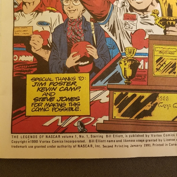 VTG comic book the Legends of NASCAR starring Bill Elliott 1991 - Picture 4 of 10